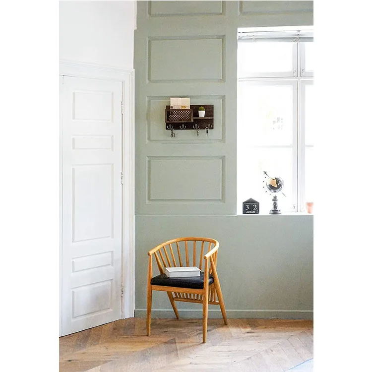 rustic style Wall mounted mail folder Key storage Home Furnishing  wooden key and mail holder