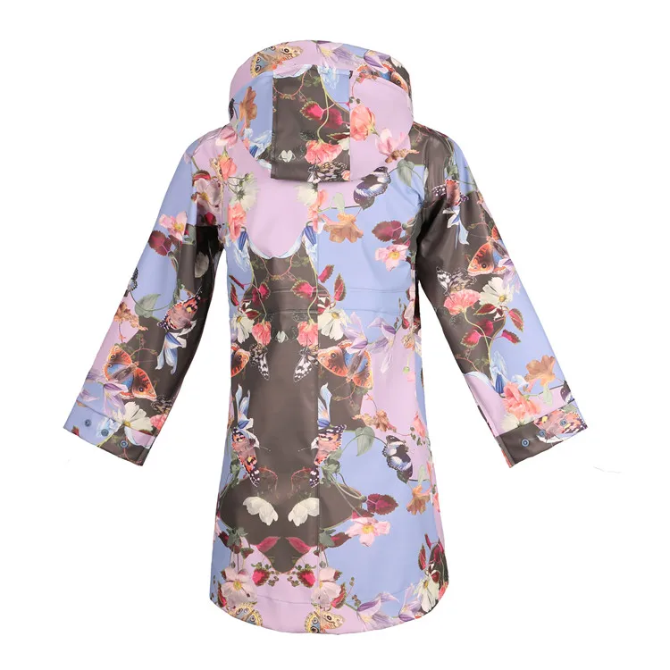 Fashion Polyurethane Raincoat Waterproof Rain Jacket PU Rain Wear Rainy Clothes Children Rain Coat Windproof Rainwear for Kids