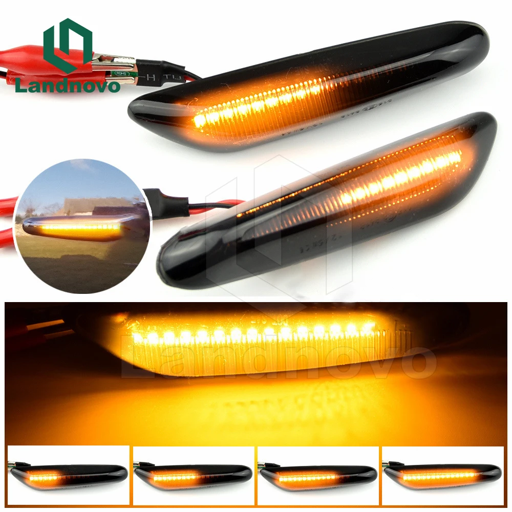 Turn Signal Side Fender Sequential Light Indicator Lamp For BMW E90 E91 E92 E93 E60 E87 E82 E46  LED light