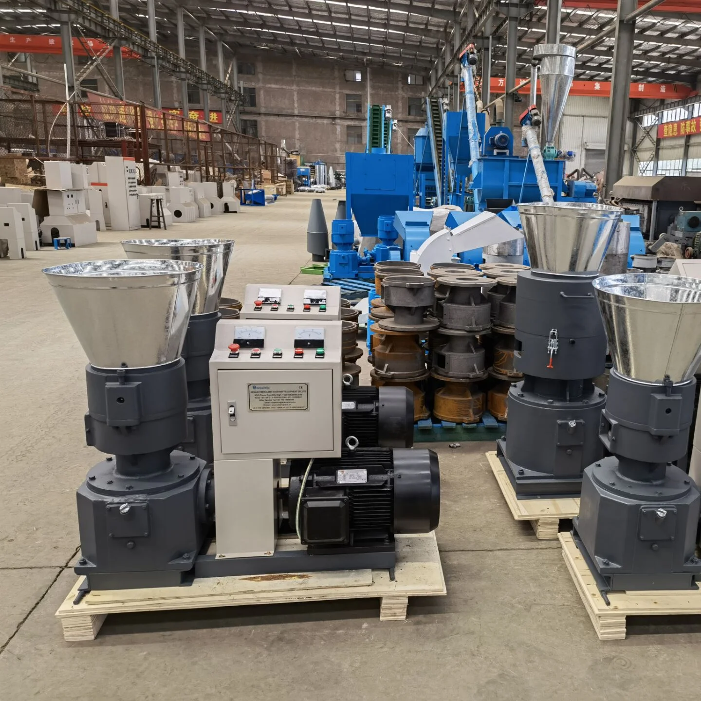 High efficiency wood pellet mill pelleting machine line wood pellet production