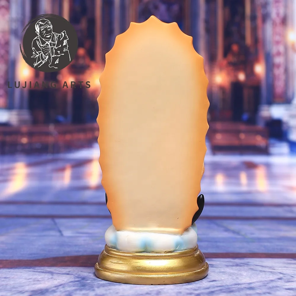 5inch Catholic Cartoon Our Lady of Guadalupe Statue Resin Sculpture Decoration Our Lady of Guadalupe Figurine Religious Gift