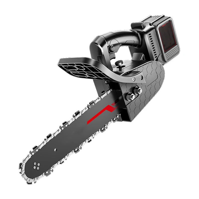 Cordless Hand Black Chainsaws Powered Electric Chainsaw For Concrete Cutting Drill Converter Tool Wood Cutter Extension Bar