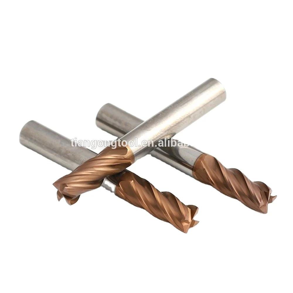 TG manufacturer CNC solid tungsten carbide end mill machine cutting tools