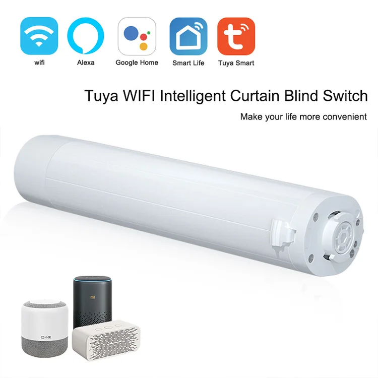 Tuya Smart Electric Curtain Motor Voice Control Wireless Automatic Curtain Opener Home Automation Smart Curtains Motor