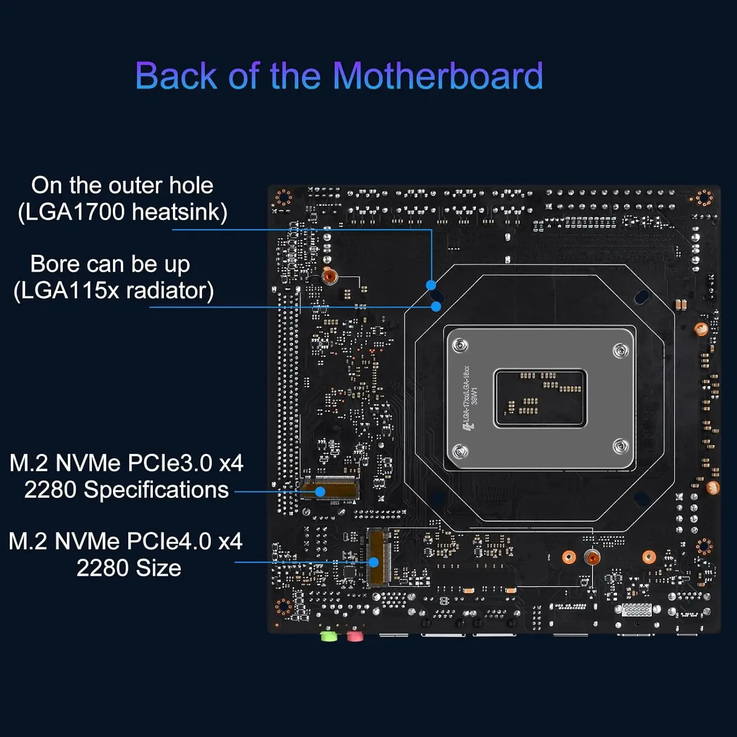 LGA1700 NAS Mini-ITX Computer Motherboard 8*SATA3.0 PCIe x16 2*DDR5 MAX 128GB HDMI DisplayPort M.2 NVMe USB3.2 20Gbps USB Type-C