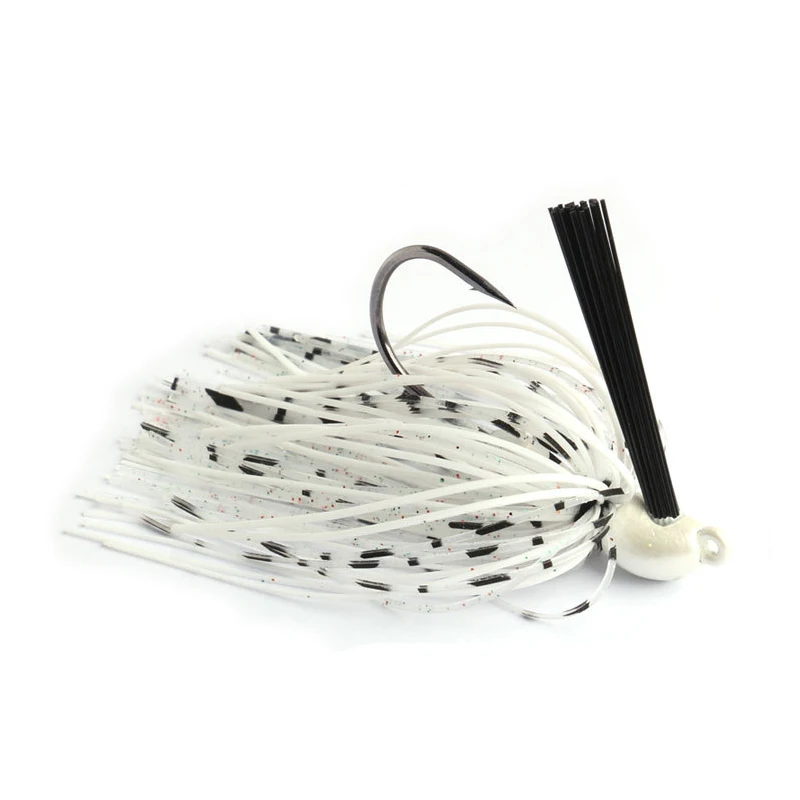 lead jighead spinner bait silicone skirt weedless rubber jig head rubber skirt jig