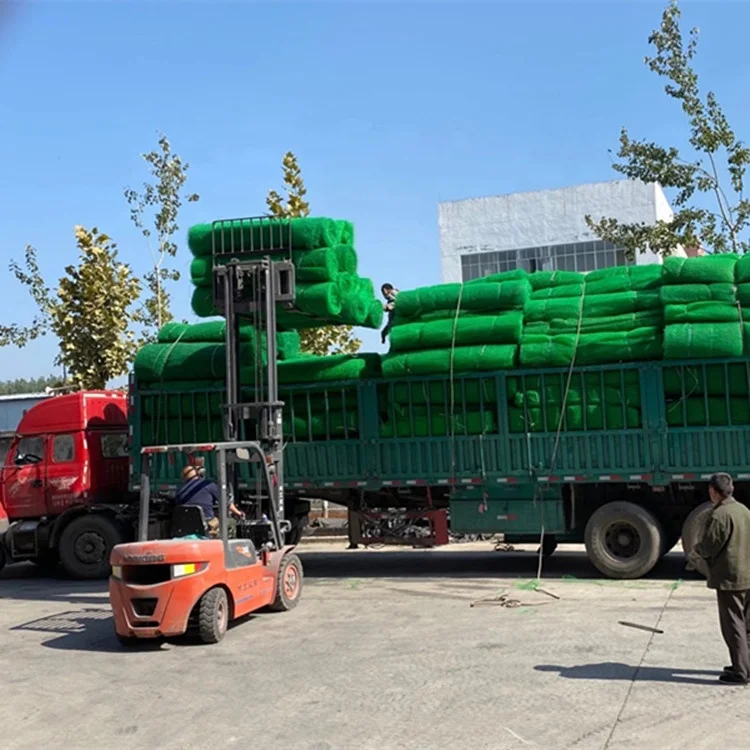 Green / Black non biodegradable slope geomat erosion control mat with cheap price