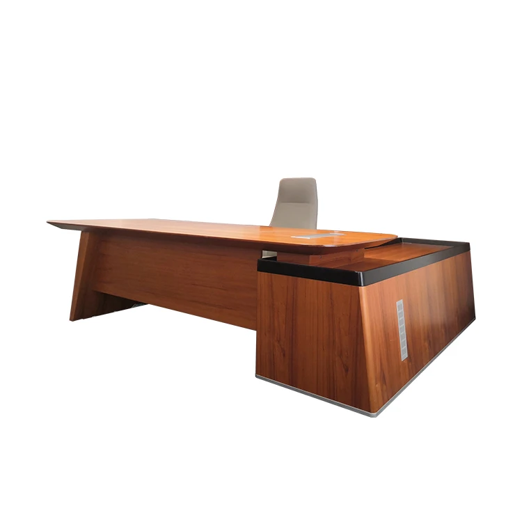 Modern Luxury Office Supplies Desk Organizer Table Ceo Boss High Tech Executive L Shaped Workstation Desk Office Furniture