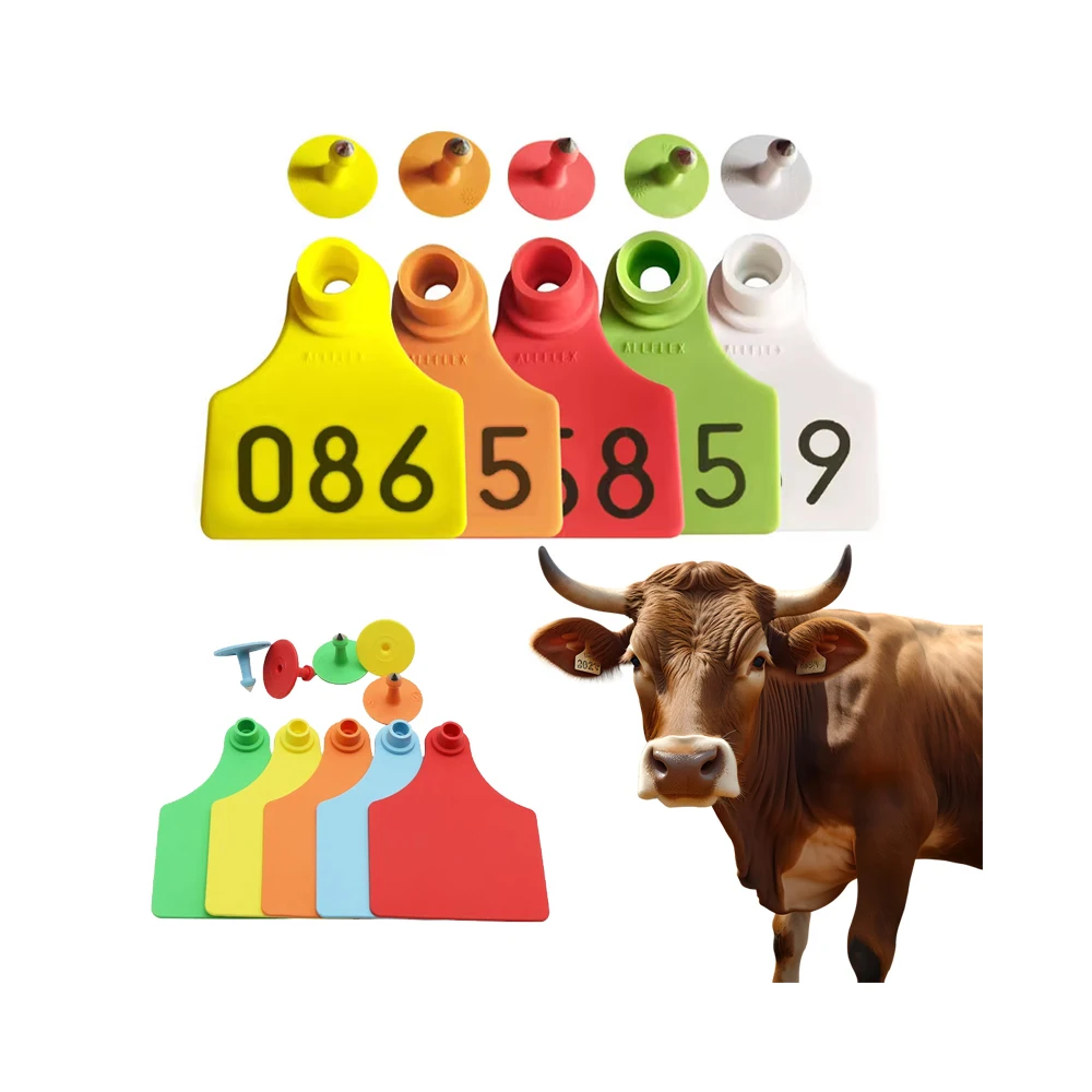 RAFID Animal ID Chip EID ISO11784/5 FDX-B Sheep Cow Cattle Ear Tag UHF RFID Animal Hot Product 2019 Provided PLC Laser Printing