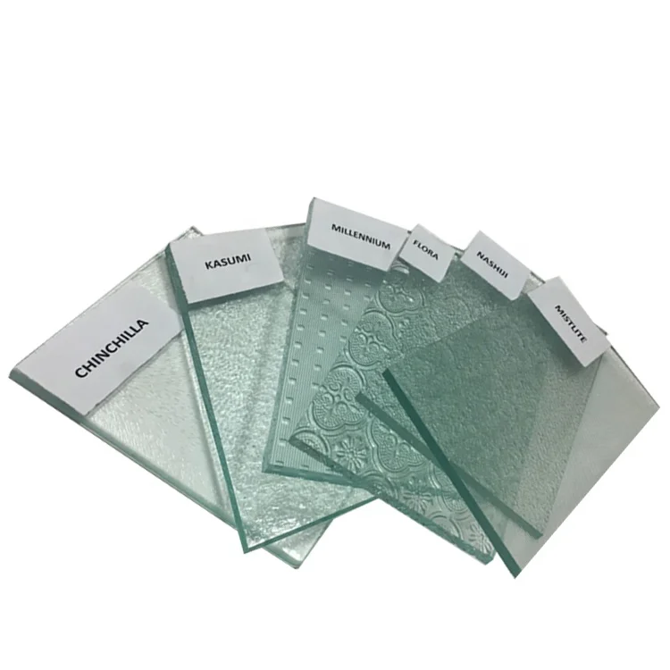 Hot selling 4mm - 12mm figured aqualite patterned glass for building