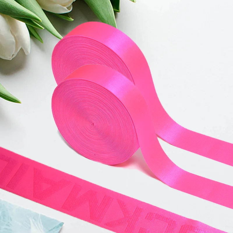 Colorful Stripe Elastic Bands Nylon DIY Webbing Apparel Sewing Accessories for GYM Sports Exercise Fitness Underwear