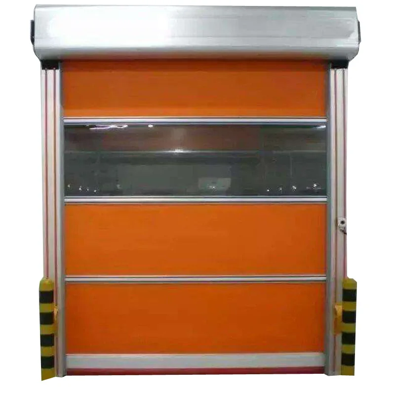 Fast rolling door transparent high speed door