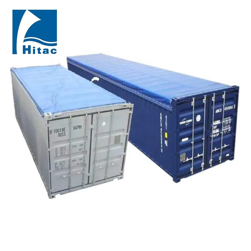 
waterproof custom made open top shipping container cover 