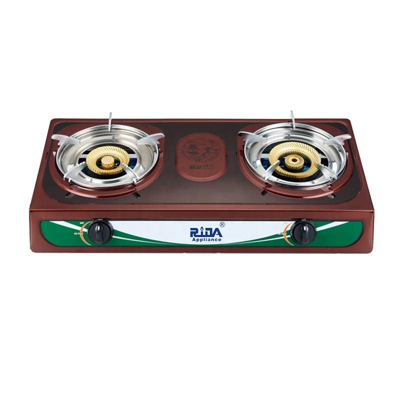 Luxury red 2 burner parts for south Asia market stainless steel gas stove,gas cooker,gas top