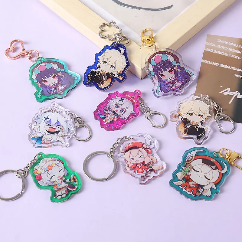 Acrylic Keychains Wholesale Make Your Own Design Acrylic Custom Keychain Epoxy Anime Custom Printed 3d Double Acrylic Keychains