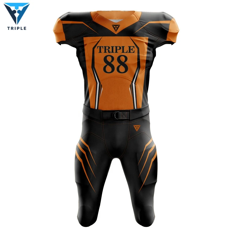 Factory wholesale high quality custom logo sublimated american football jersey uniforms