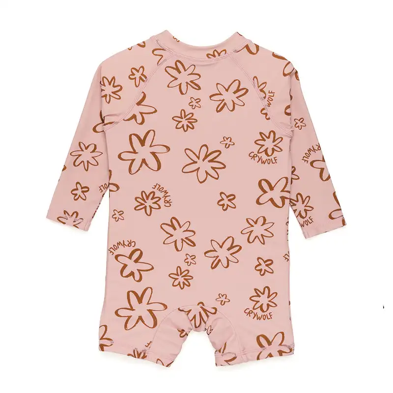 85% детский слитный купальник из полиэстера с длинным рукавом, смешанная с 15%, из спандекса