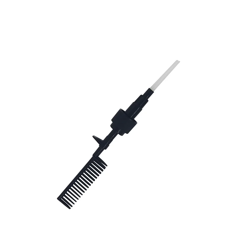 Professional 60ml-150ml custom eco friendly plastic salon hair comb and brush applicator bottle for oil comb applicator