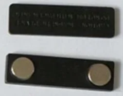 Multi-purpose Rectangle Name Badge Magnet Magnetic Name Tag With Adhesive