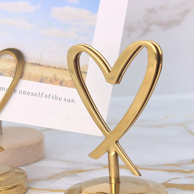 New Arrivals Creative Restaurant Table Number Holder Wedding Place Card Holder Stand