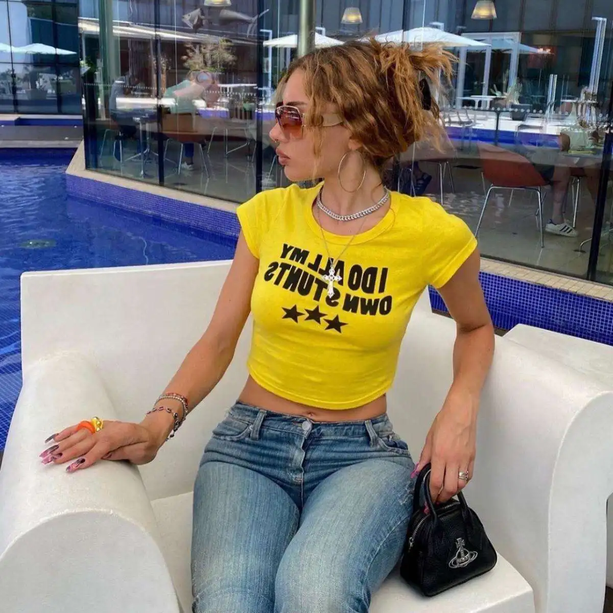 Cute Trendy Basic Tight O-Neck Crop Short Sleeve Crop Top For Women Or Teen Girls