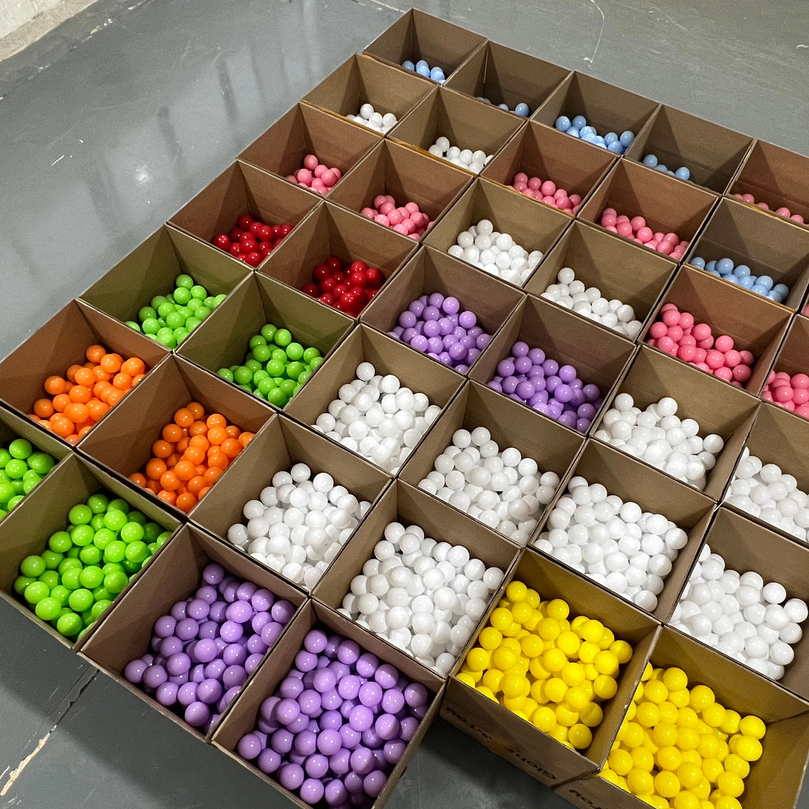 High quality crush-proof soft kids toy plastic ball pit balls colorful different shape ocean balls