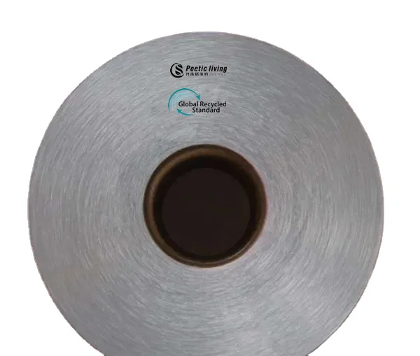 GRS certificate high strength recycled Industrial yarn FDY semi dull polyester filament yarn