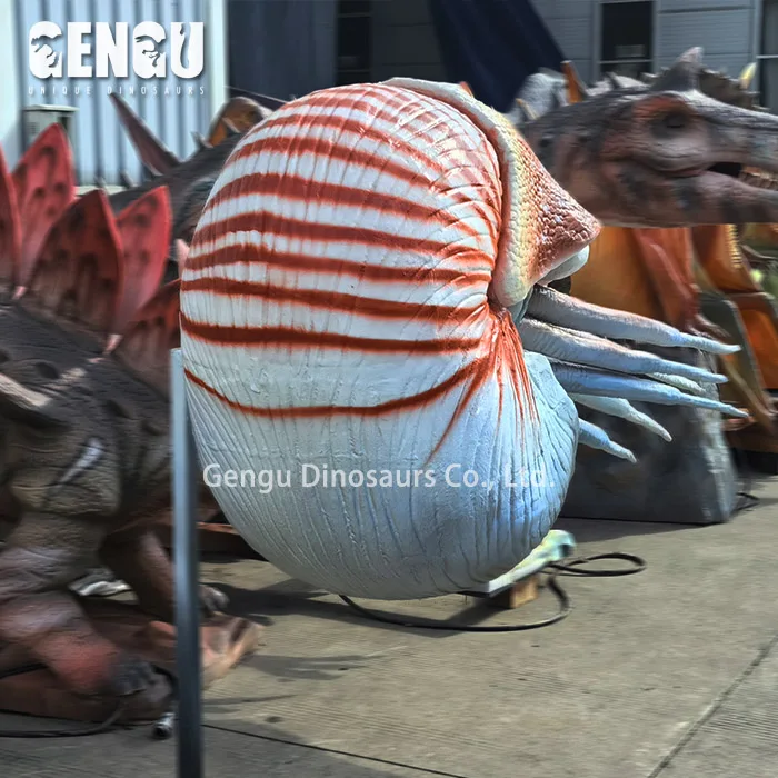 Customized Marine Organism Indoor Exhibition Animatronic Animal Big Size Nautilus Model