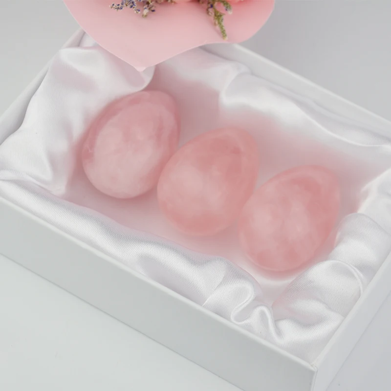 Drilled 3 Sizes Yoga Training Muscles Amethyst Jade Rose Quartz Kegel Exercisers