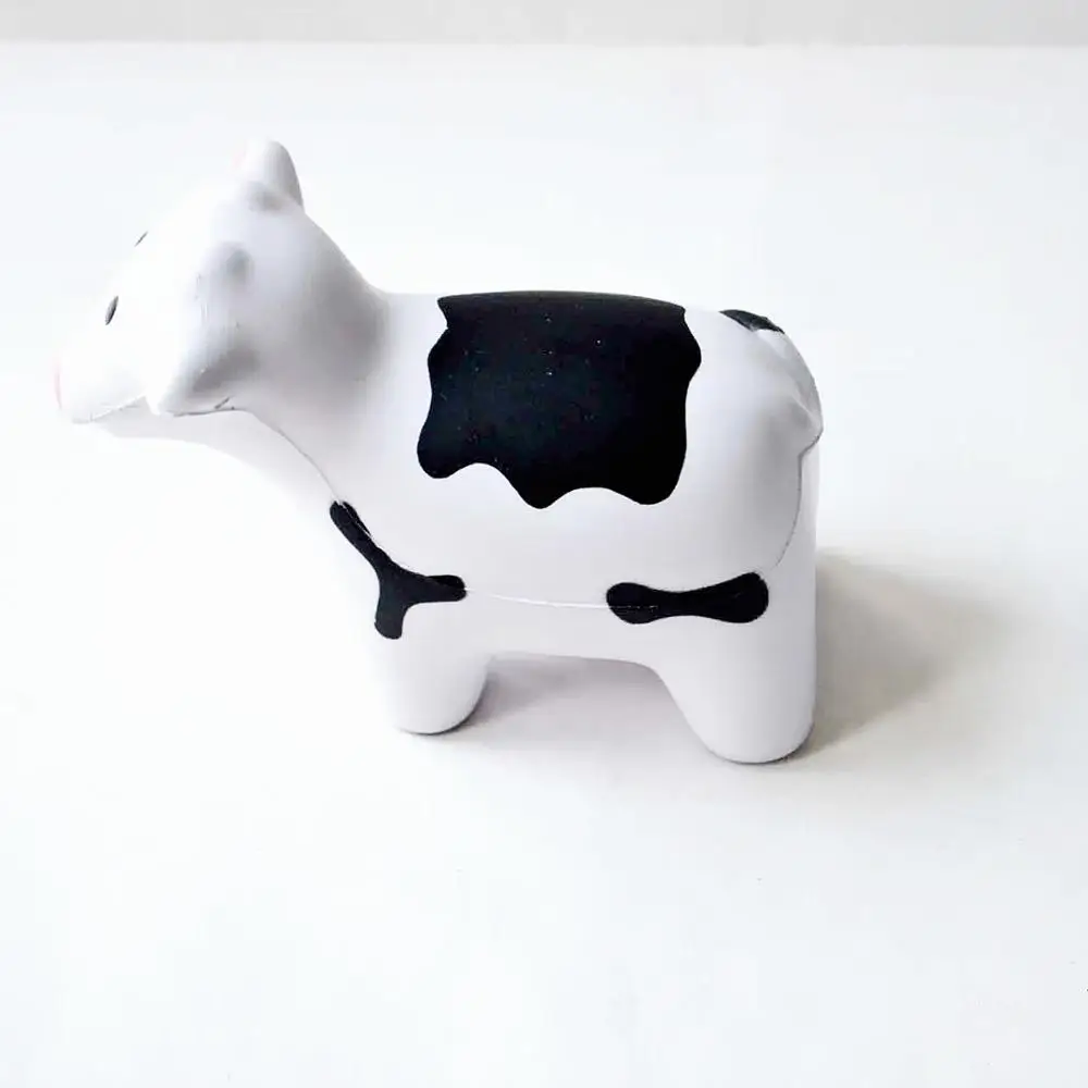 cow shape pu foam stress ball for promotion