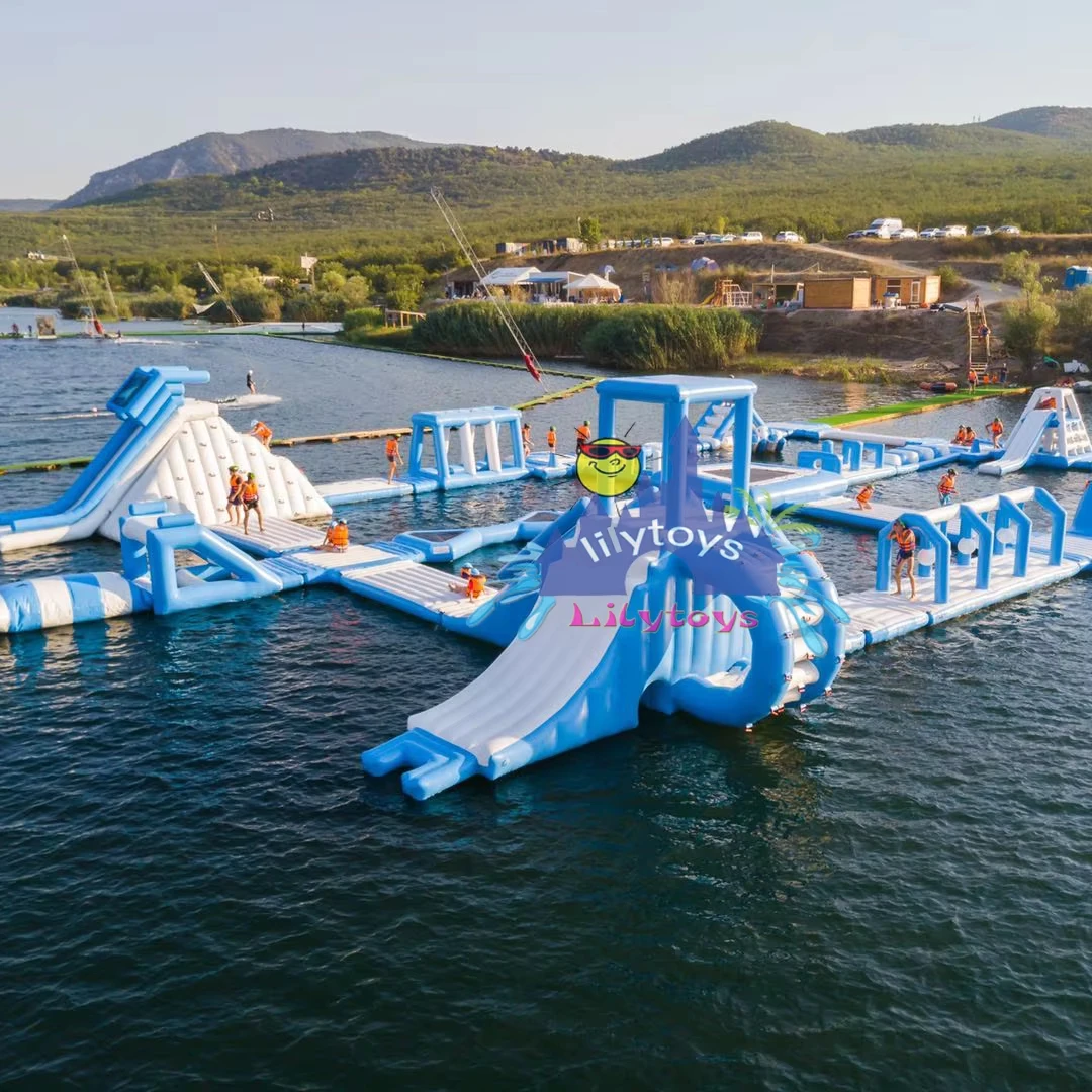 lilytoys new design inflatable aqua park 0.9 PVC water games park equipment