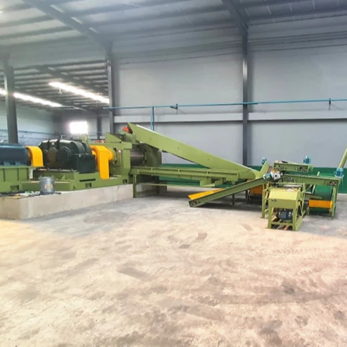 Rubber tire crusher machine/tire cracker mill machine recycling plant/rubber grinding machine