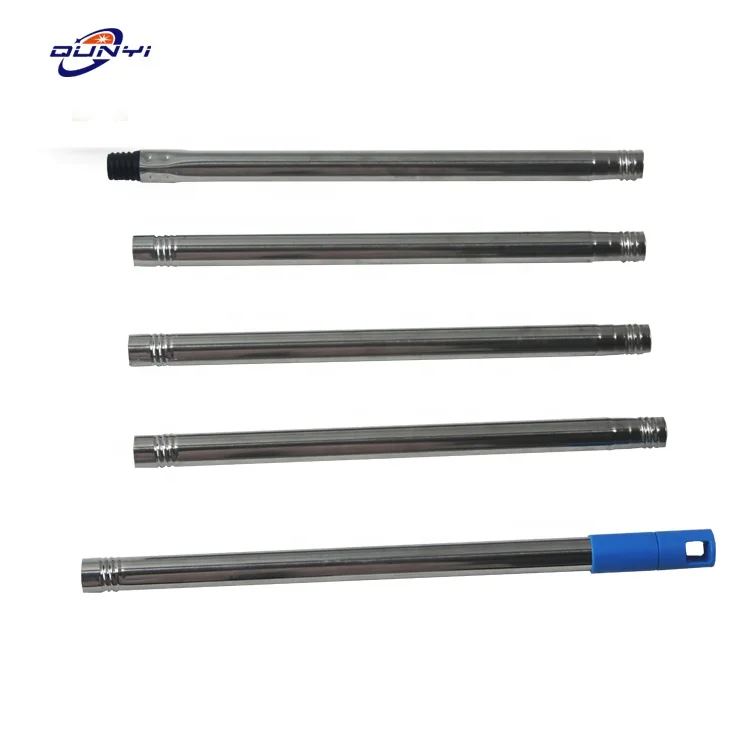 Best Selling Save Spaces Hot Sale  5Sections Extendable Stainless Steel Mop Broom Handle Stick