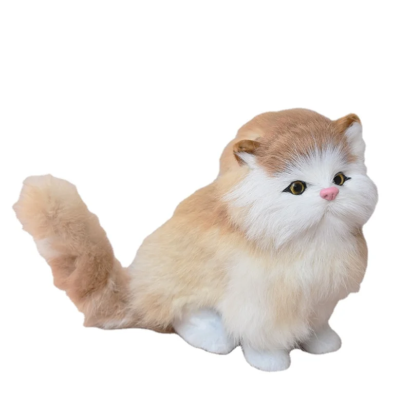 Игрушки для кошек плюшевые кошки 25 см 35 50 имитация Больших Глаз японская Сакура кошка каваи Реалистичная набивная белая Экологически чистая собака