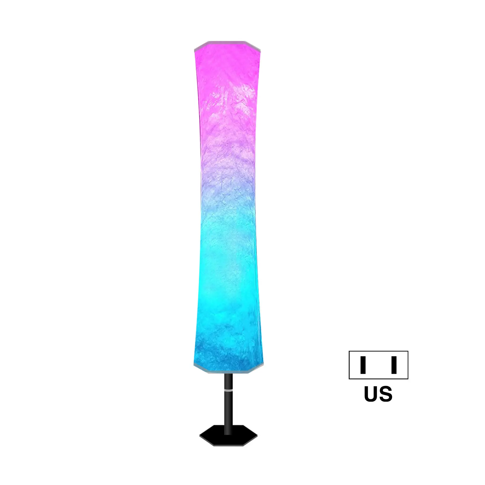 USA free shipping Alexa RGB dimmable Tuya modern fabric living room lamp party atmosphere smart home lights LED floor lamp