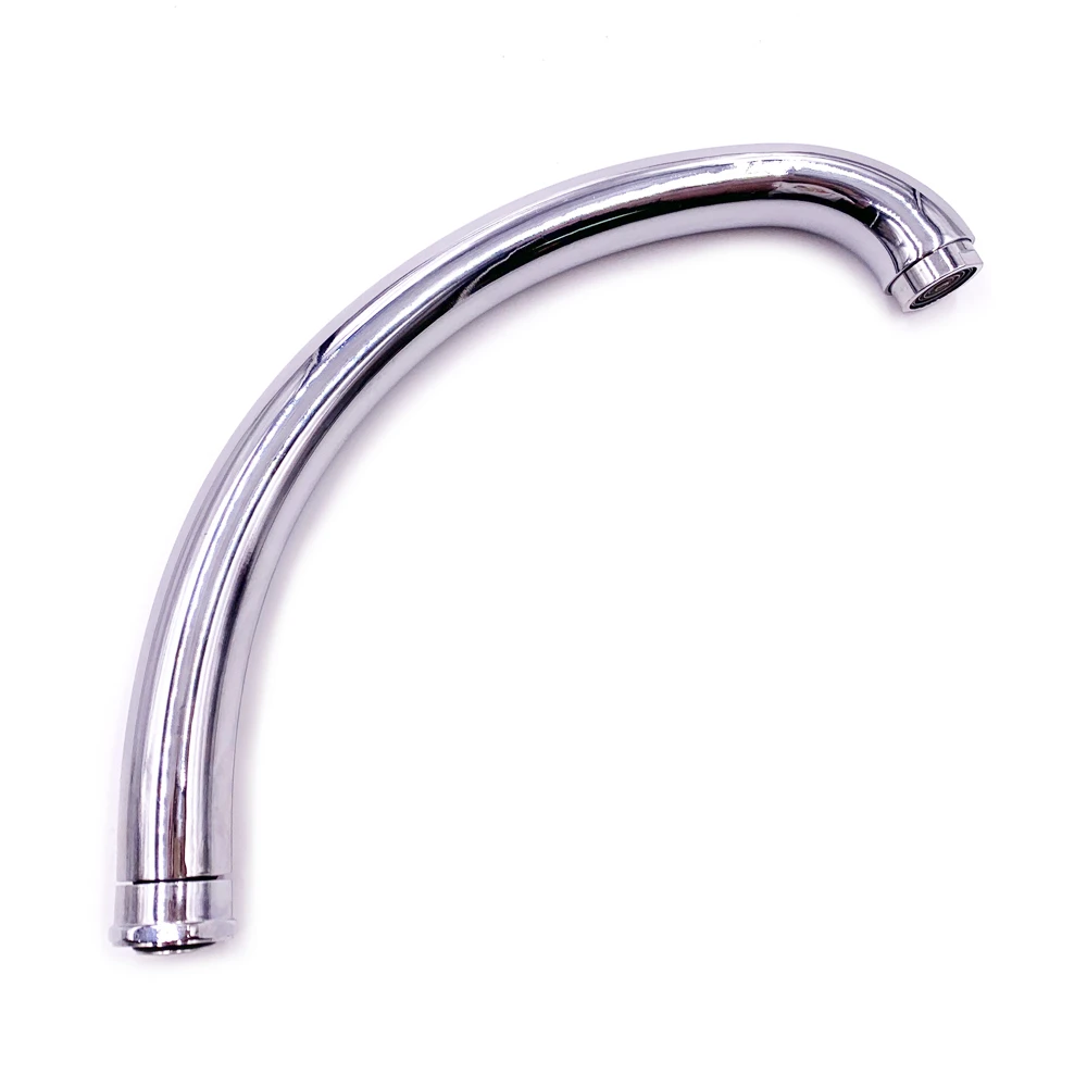 Stainless Steel 201 Chrome Plated Faucet Spout Tube Length 39cm
