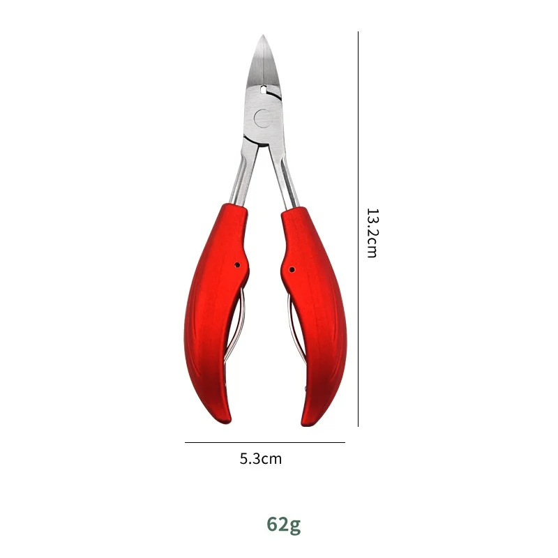 Professional Manicure Pedicure Tool Toe Nail Cuticle Cutter for Thick or Ingrown Toenails Heavy Duty Nail