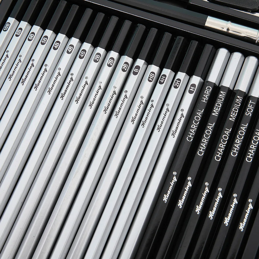 29Pieces Professional Art Supplies Students Painting Tool Drawing Sketching Pencils Kit Set