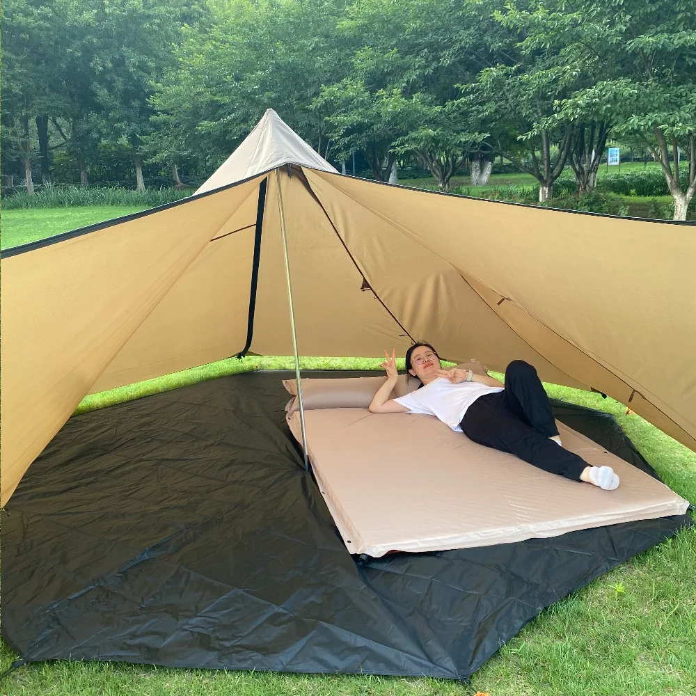 Outdoor 2-person air mattress Ultralight Sleeping mat Air mattress with pillow camping mat