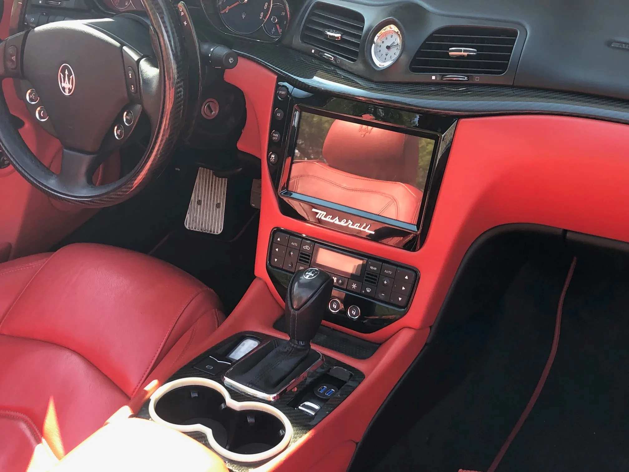  Автомагнитола AuCAR 9 дюймов для Maserati GT гранумо 2007-2019 Android 0 4 ГБ 64 сенсорный экран стерео Автомобильное видео аудио навигация