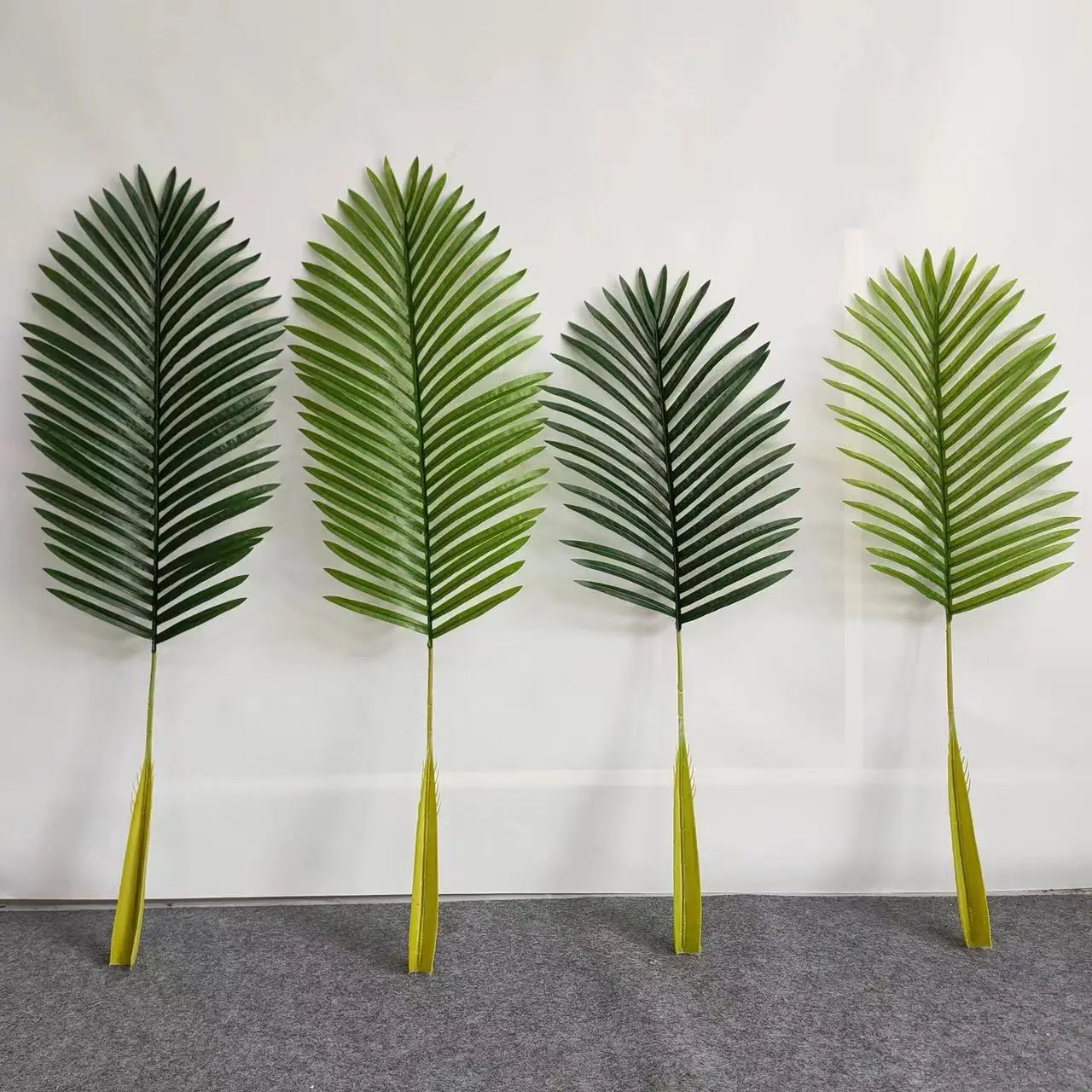 Artificial Tree Branches and Leaves Uv Proof Fakes Dried Artificial Tropical Date Palm Tree Leaves