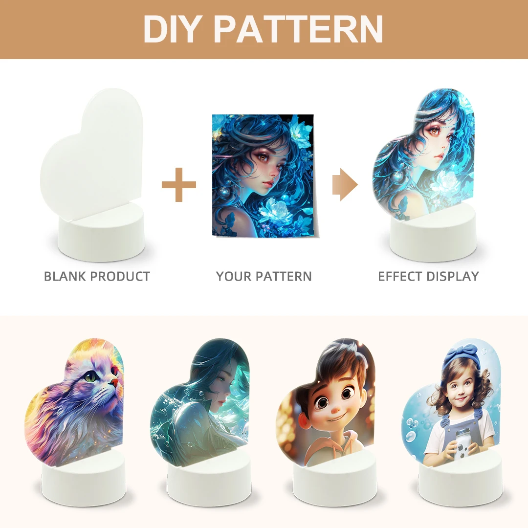Top quality customized outdoor commercial wall hanging Sublimation Clear Acrylic Photo Plate  for business advertising
