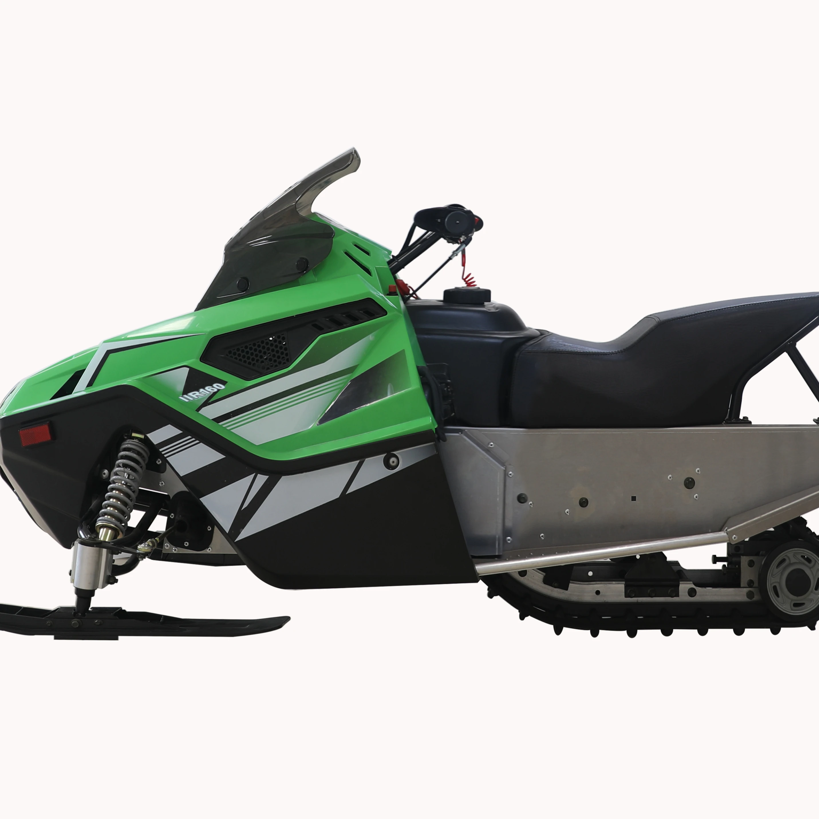 200cc gasoline bobsleigh all steel structure driving type electric snowmobile sledge for sale (1600404512160)
