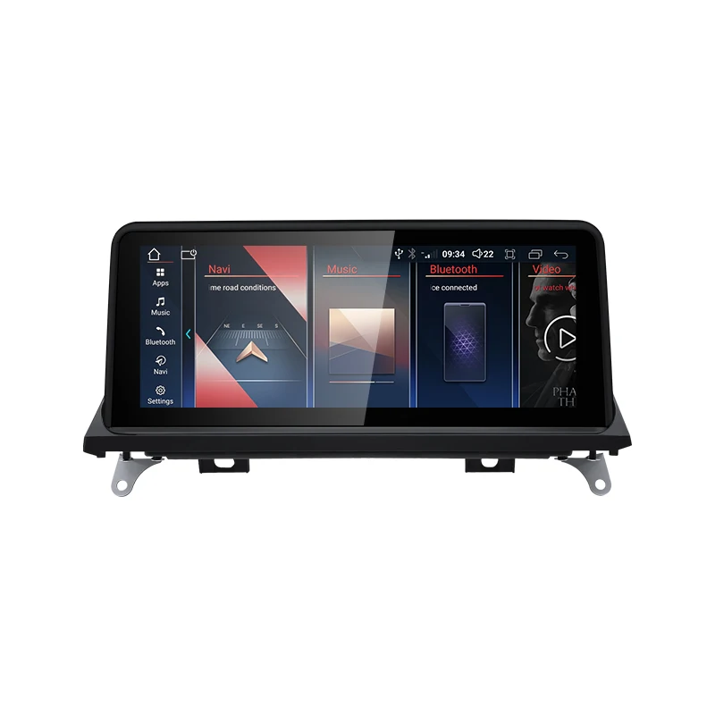 2024 New ID6 ID7 ID8 UI 10.25inc Android System Wireless Carplay AUTO For BMW X5 E70 X6 E71 Car Video Players GPS Navigation