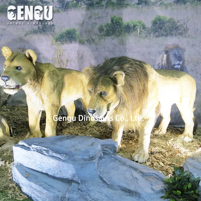 Animatronic White Tiger Life-Size Simulation Animal