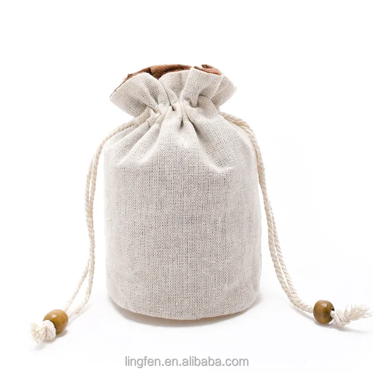 
 Лидер продаж, прозрачная Льняная сумка для ювелирных изделий на шнурке  