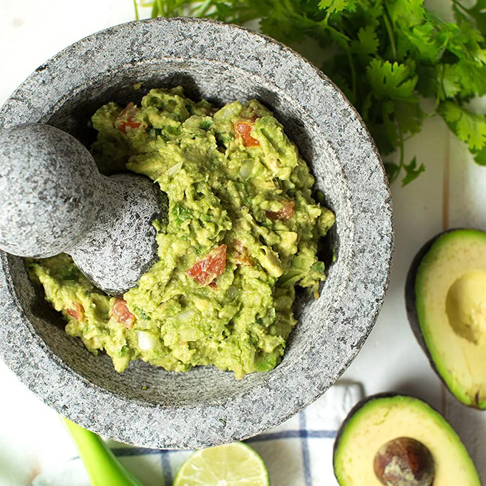 Spice & Pepper grinder 8-inch / 20 cm Natural Granite mortar and pestle sets with three legs