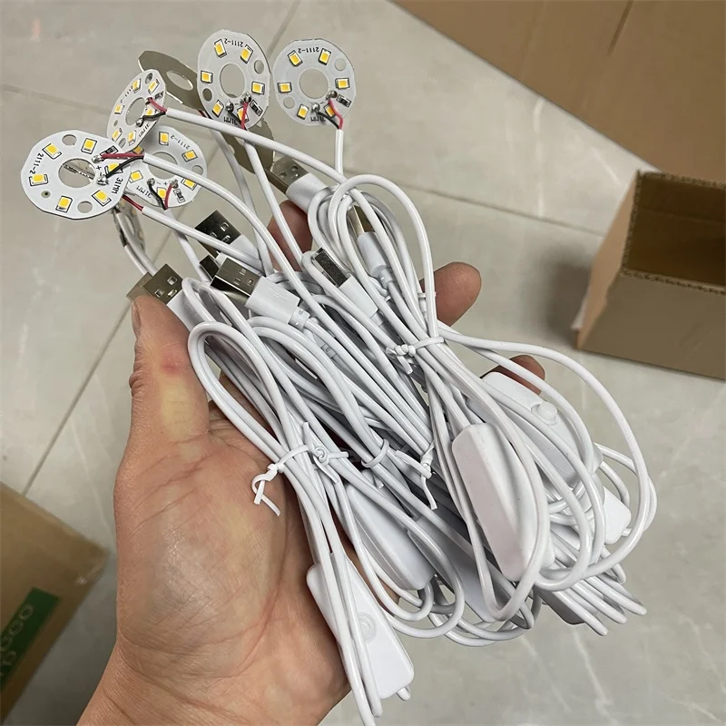 Colors Light Source USB Universal Wires With Switch LED lamp Board