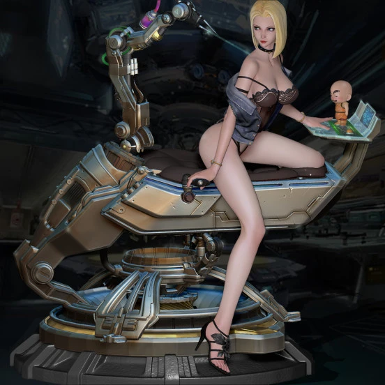 Японское аниме DB GK Android 18 1:4 переработанная экшн-фигурка для коллекции