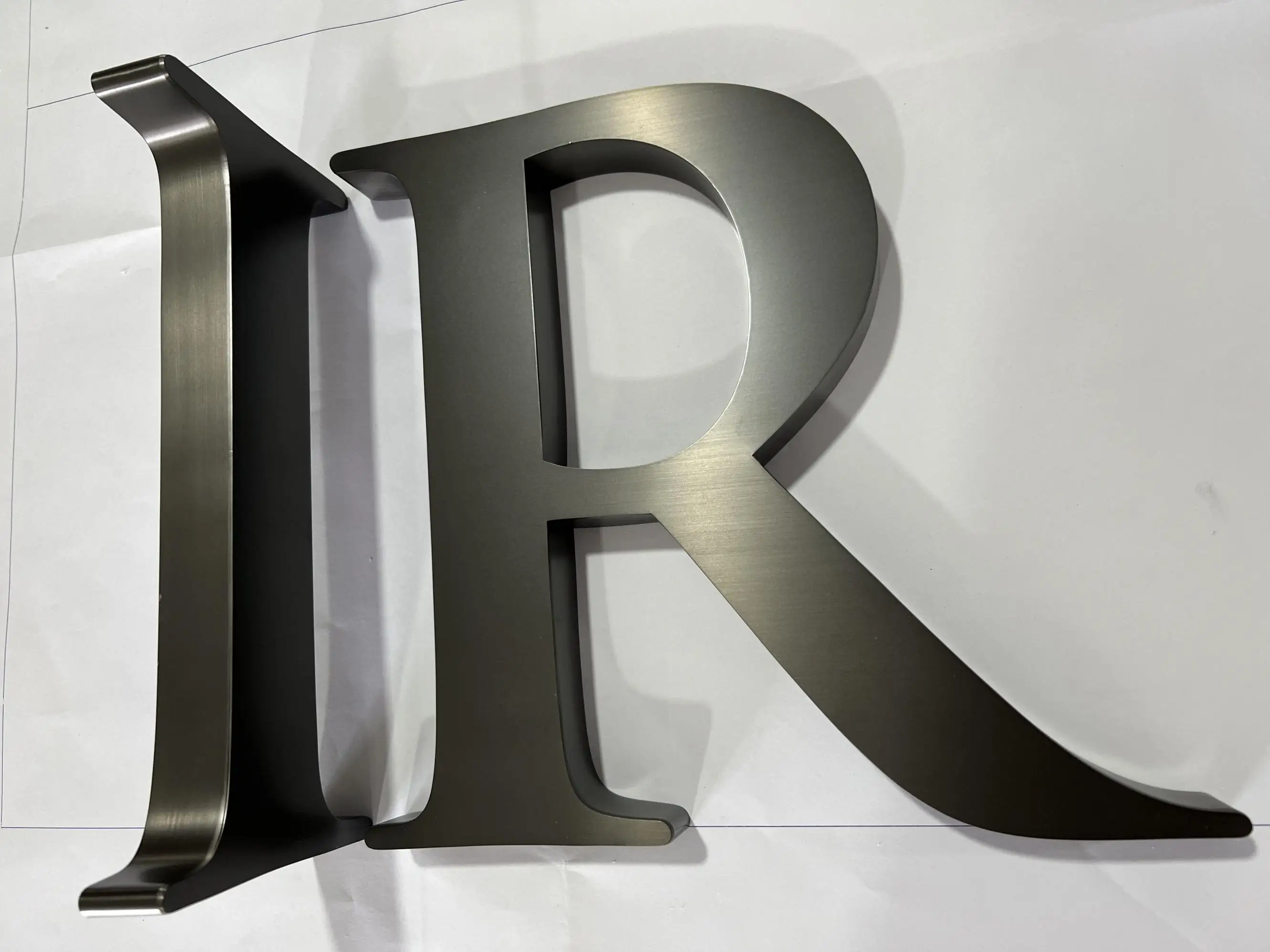 Custom Polished Stainless Steel Metal Letter Sign High-End Finishing Laser Cut Outdoor Indoor Use Cars Home Malls Acrylic